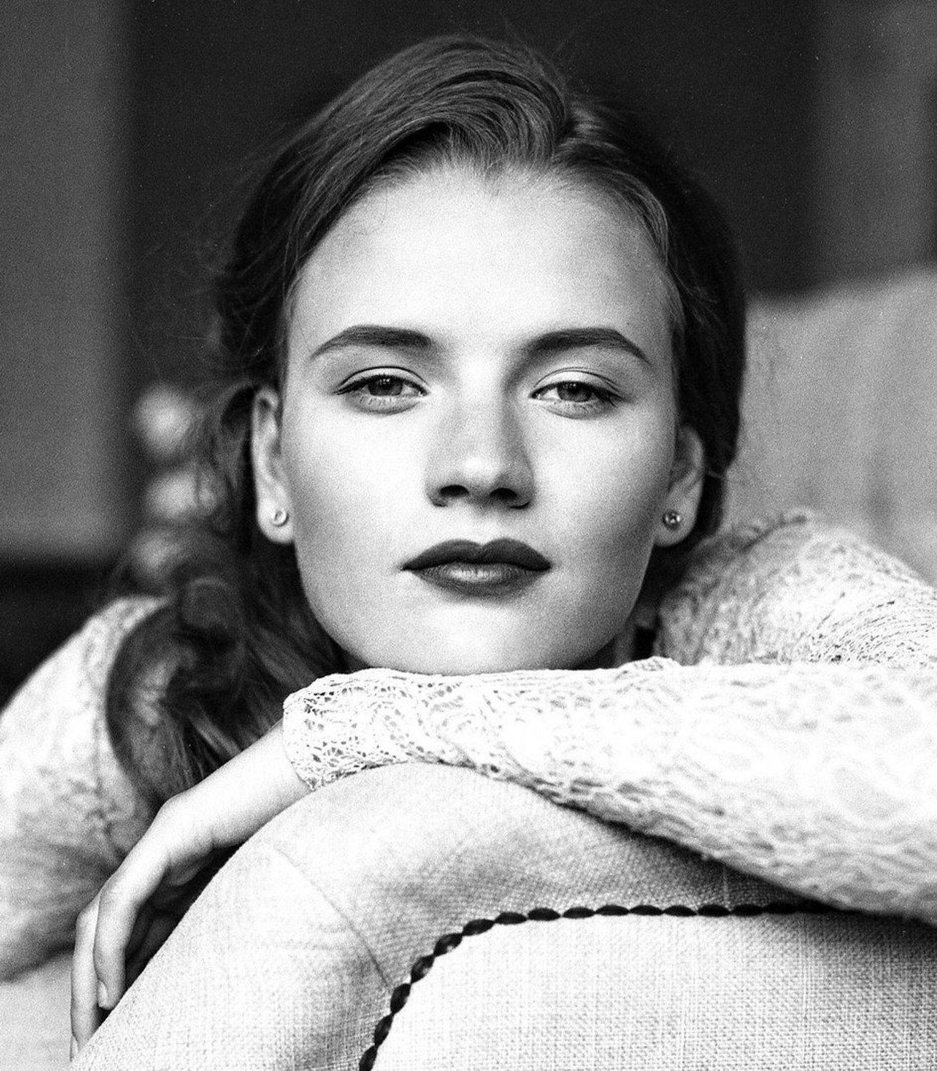 чб глаза девушка портрет пленка, Олег Туринский