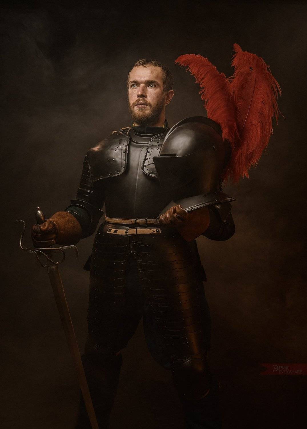 воин, рейтар, 17век, битва, Бурханаев Эрик