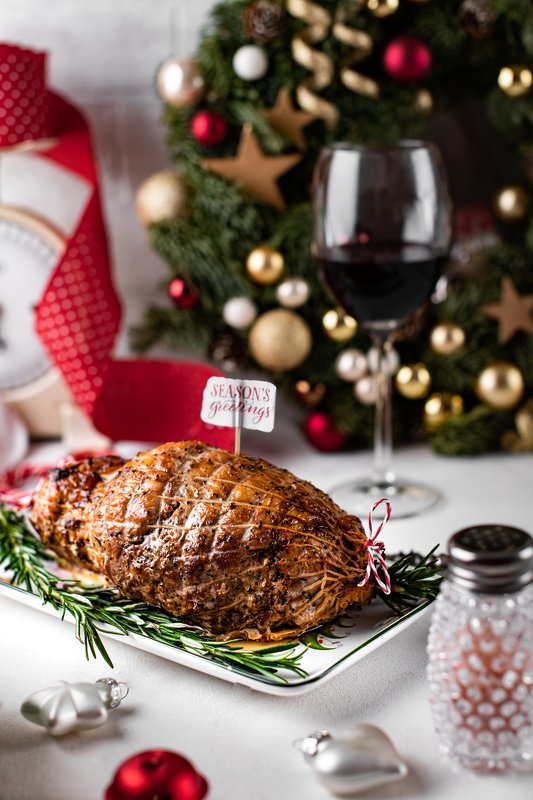 foodphoto foodstyling foodie Christmas еда фудфото натюрморт праздник рождество Новый год атмосфера moody stilllife Christmas Ham Рождественский окорок фото превью