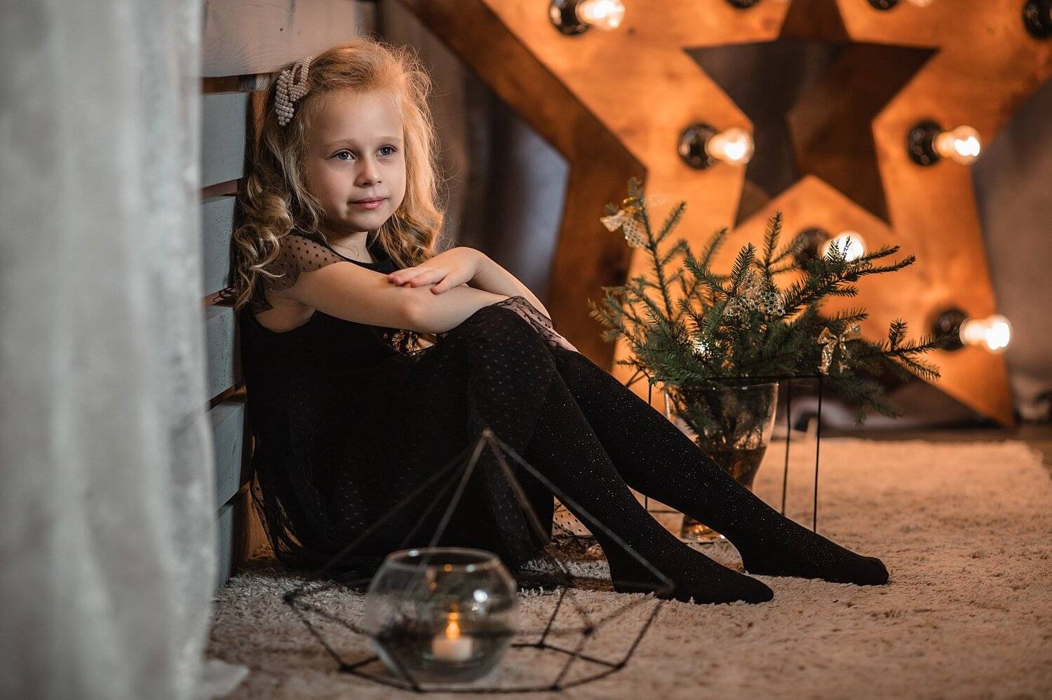 девочка, фотосессия, портрет, студия, portrait, young, beautiful, новогодняя фотосессия, новый год 2020, Владимир Васильев