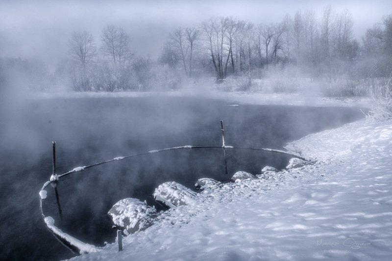 зима, туман, мороз, красноярск Зима фото превью