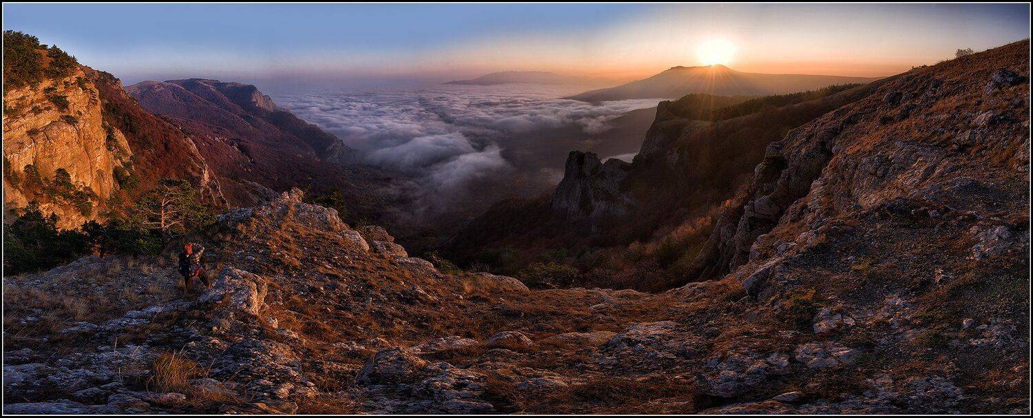 крым, демирджи, вечер, панорама, АНАТОЛИЙ ДОВЫДЕНКО