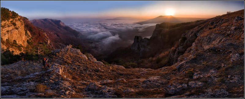 крым, демирджи, вечер, панорама Ещё не все погасли краски дня фото превью