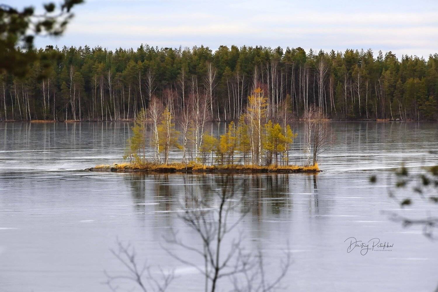зима, карелия, пейзаж, природа, озеро, Дмитрий Петухов