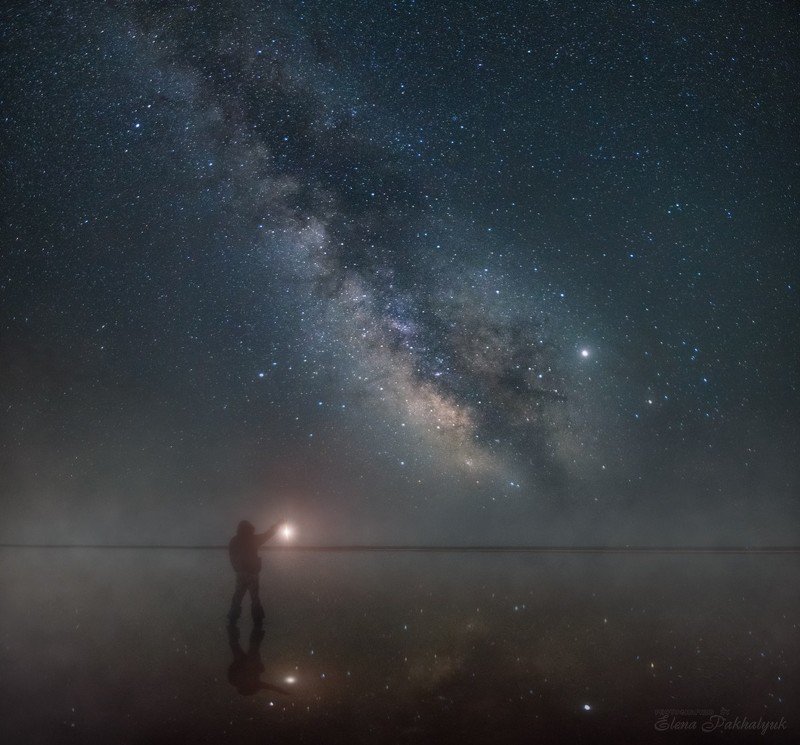 пейзаж,ночь,млечный путь,крым,опук,кояшское озеро,россия,природа,фототур  фото превью