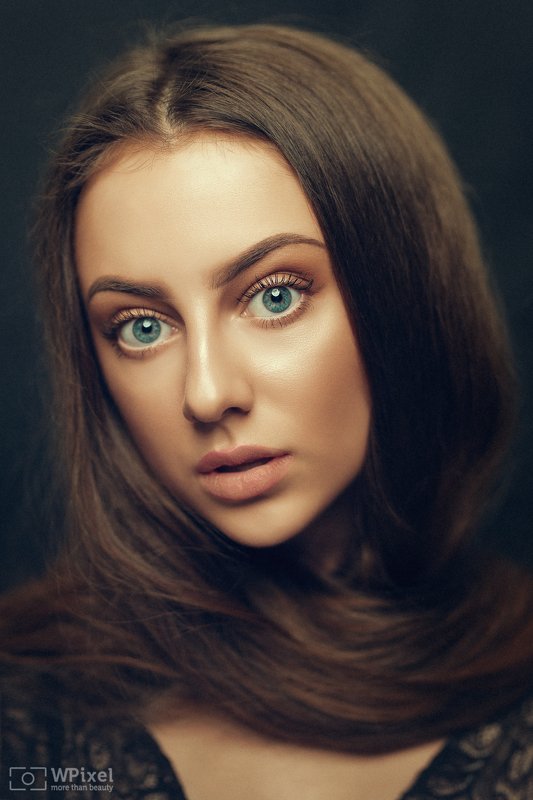 portrait women eyes brunette women by wpixel (More Than Beauty) фото превью