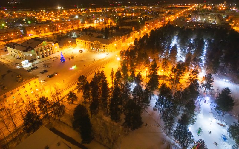 Зимний вечер фото превью