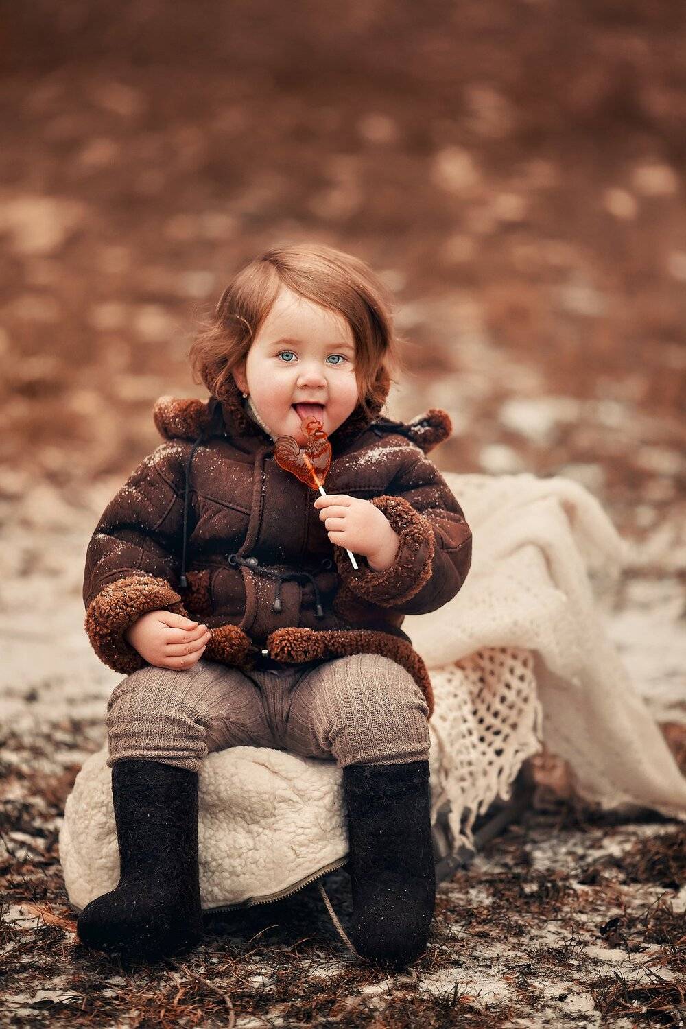 детская фотосессия, дети модели, СССР, зимняя фотосессия, Анастасия Чупико