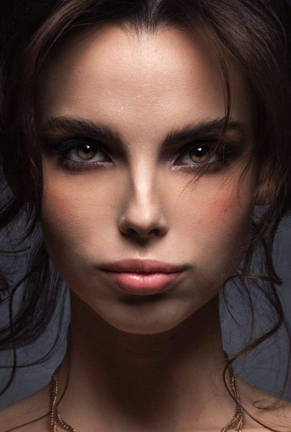 портрет, девушка, глаза, взгляд, Баранов Олег