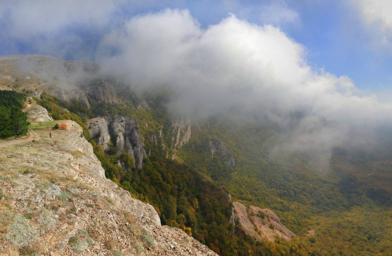 крым, туча, демерджи, горы, лес, сиськи, Михаил Псарёв