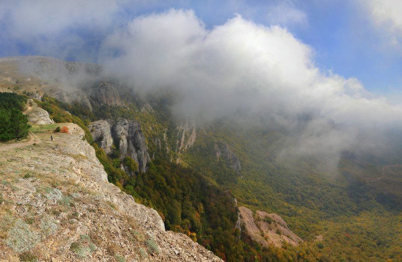 крым, туча, демерджи, горы, лес, сиськи Тучко для Демерджи фото превью