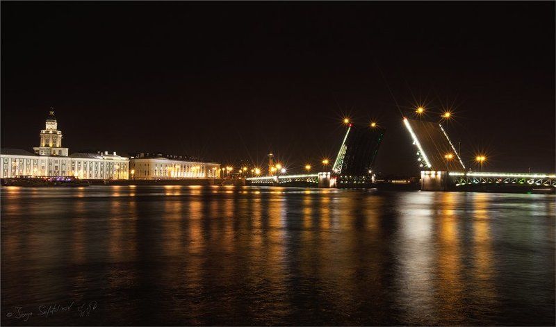 Мосты ночной Невы фото превью