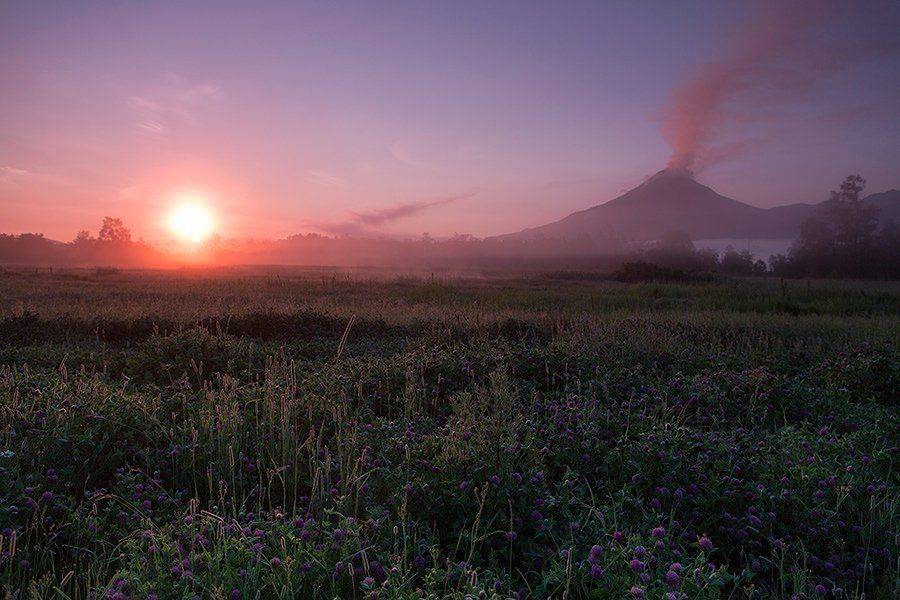 камчатка,  вулкан,  кизимен,  заповедник,  рассвет,  горячие,  источники,  лето,  фототур, Денис Будьков