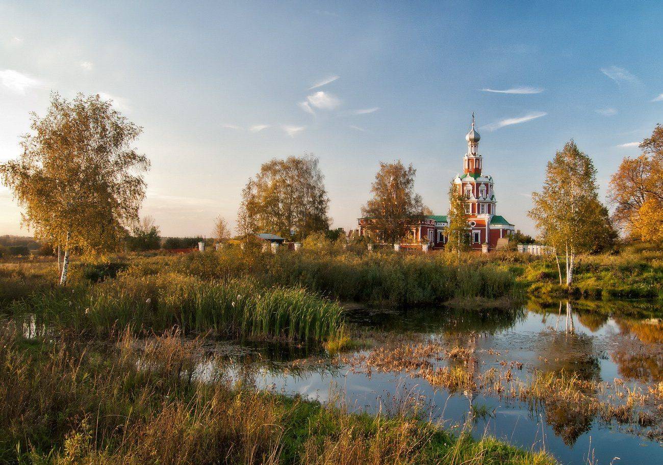 софрино, церковь, вечер, закат, Марина Брыдня