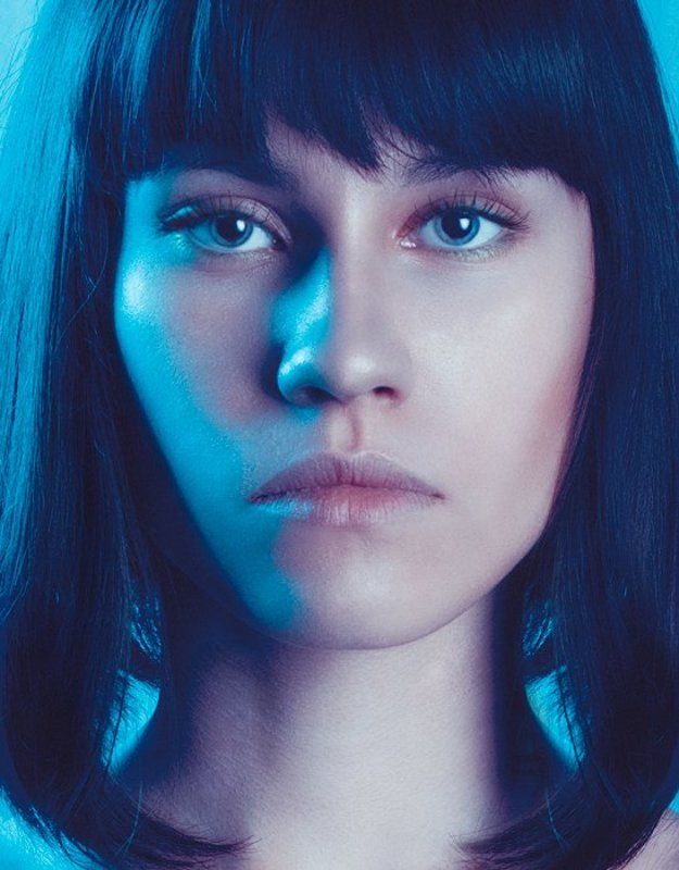 model,girl,lips,eyes,dark,blue Model test фото превью