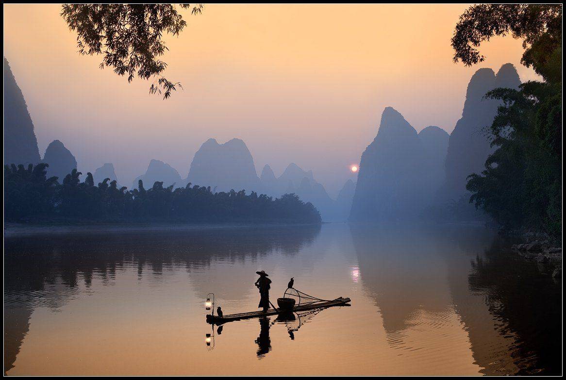 китай, река, ли, Yury Pustovoy