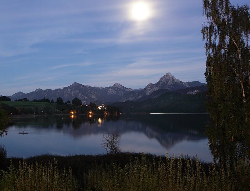 бавария, фюссен, Альпийский вечер фото превью