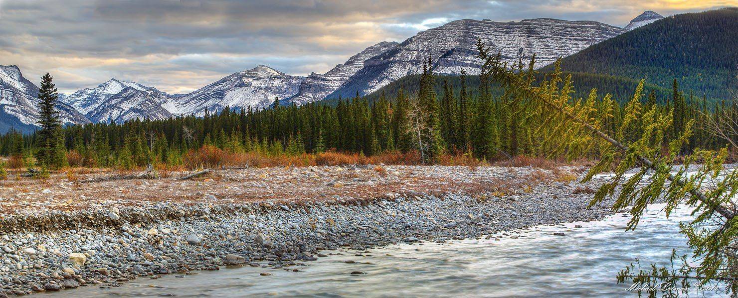 fall,mountains,calm,sunset, Michael Latman