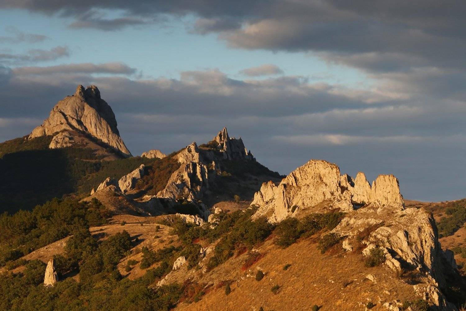 скалы, осень, пейзаж, природа, крым,, Сергей Шульга