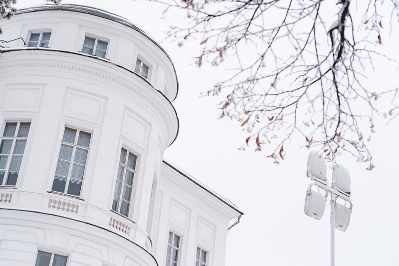 богородицк Графский парк в белом фото превью