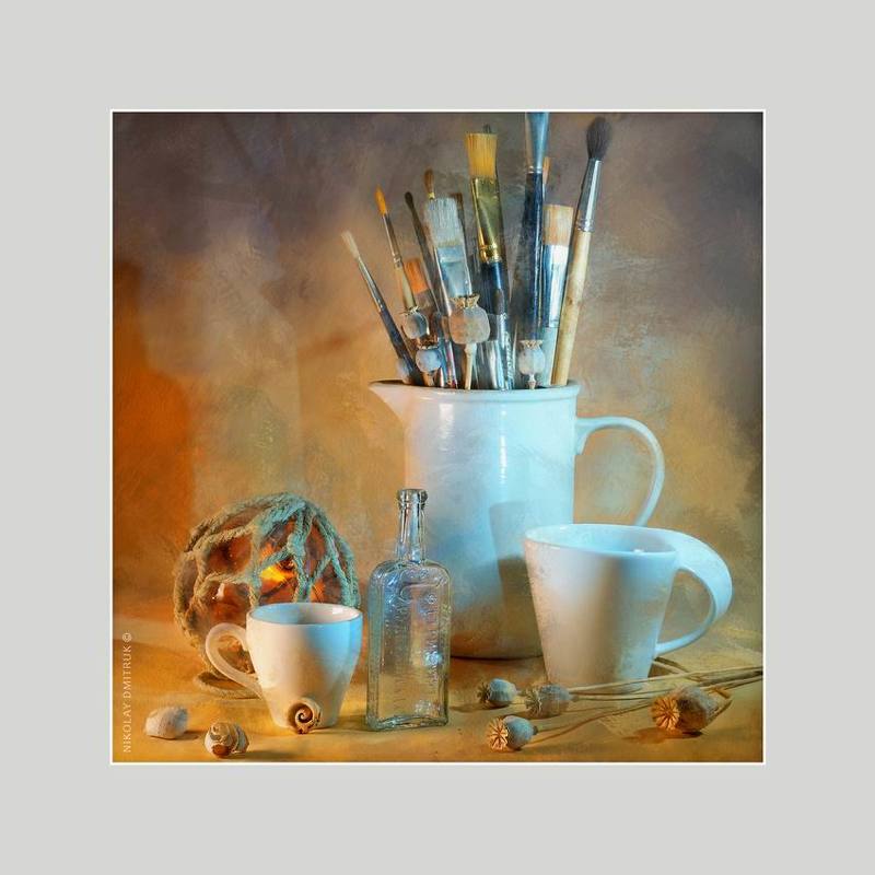 натюрморт белые чашки. 2020 фото превью