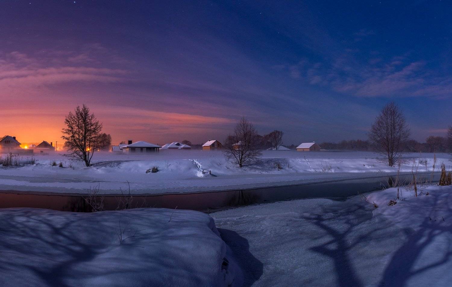 зима,река нежеголь,титовка,шебекино,туман,зимний туман, Александр Литвишко