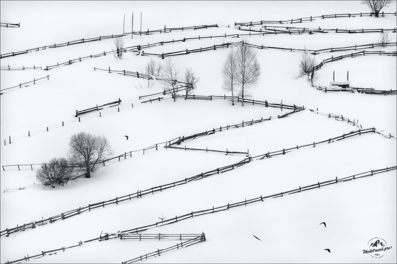 карпаты, зима, Л А Б И Р И Н Т фото превью