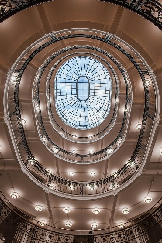 архитектура, паттерны, библиотека, красивые лестницы, винтовые лестницы, staircase, spiral Ученье - свет фото превью