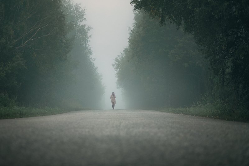 Осенний рассвет фото превью
