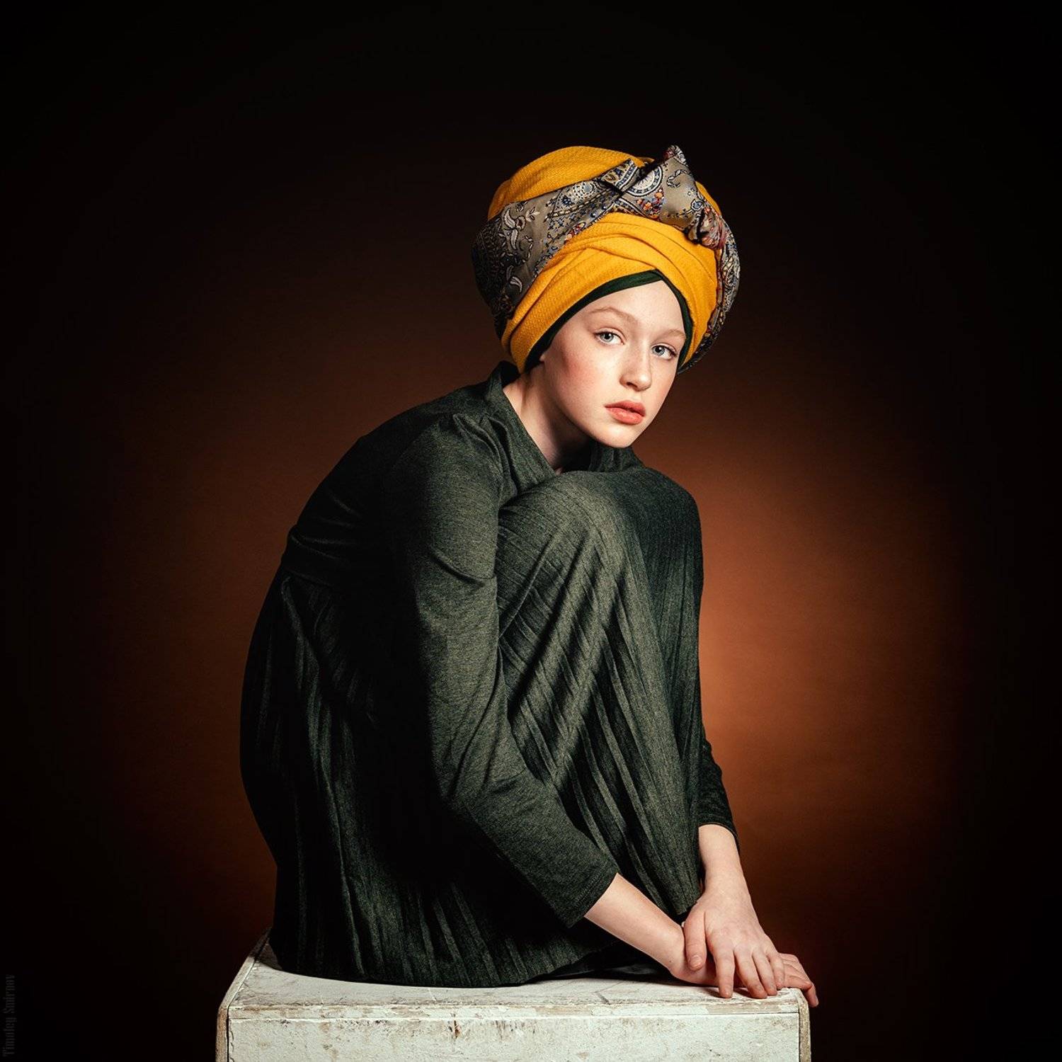 девушка, портрет, милая, cute, girl, portrait, тюрбан, чалма, Тимофей Смирнов