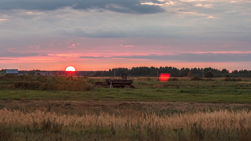 А на селе у нас закаты хороши...))) фото превью