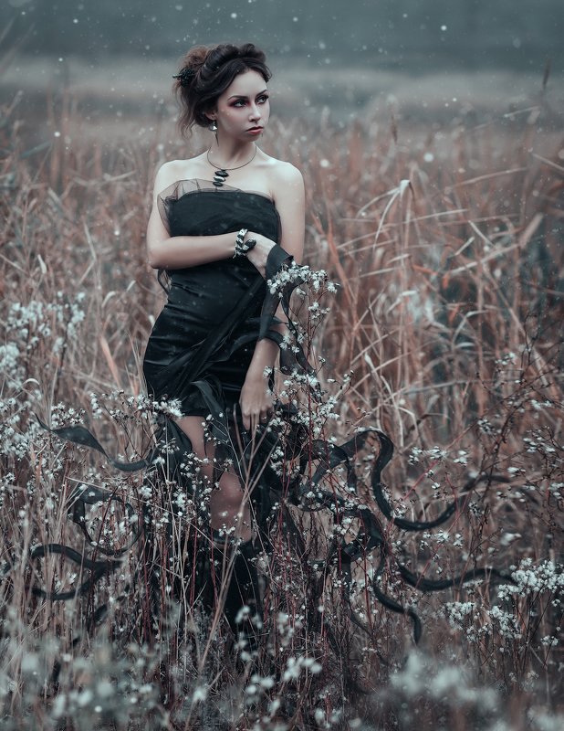 женский портрет, туман, постановочная фотография, fog, gothic, staged photography, woman portrait, tyagushovaphoto, fantasy, женский образ, мифология, фэентези Горгона фото превью