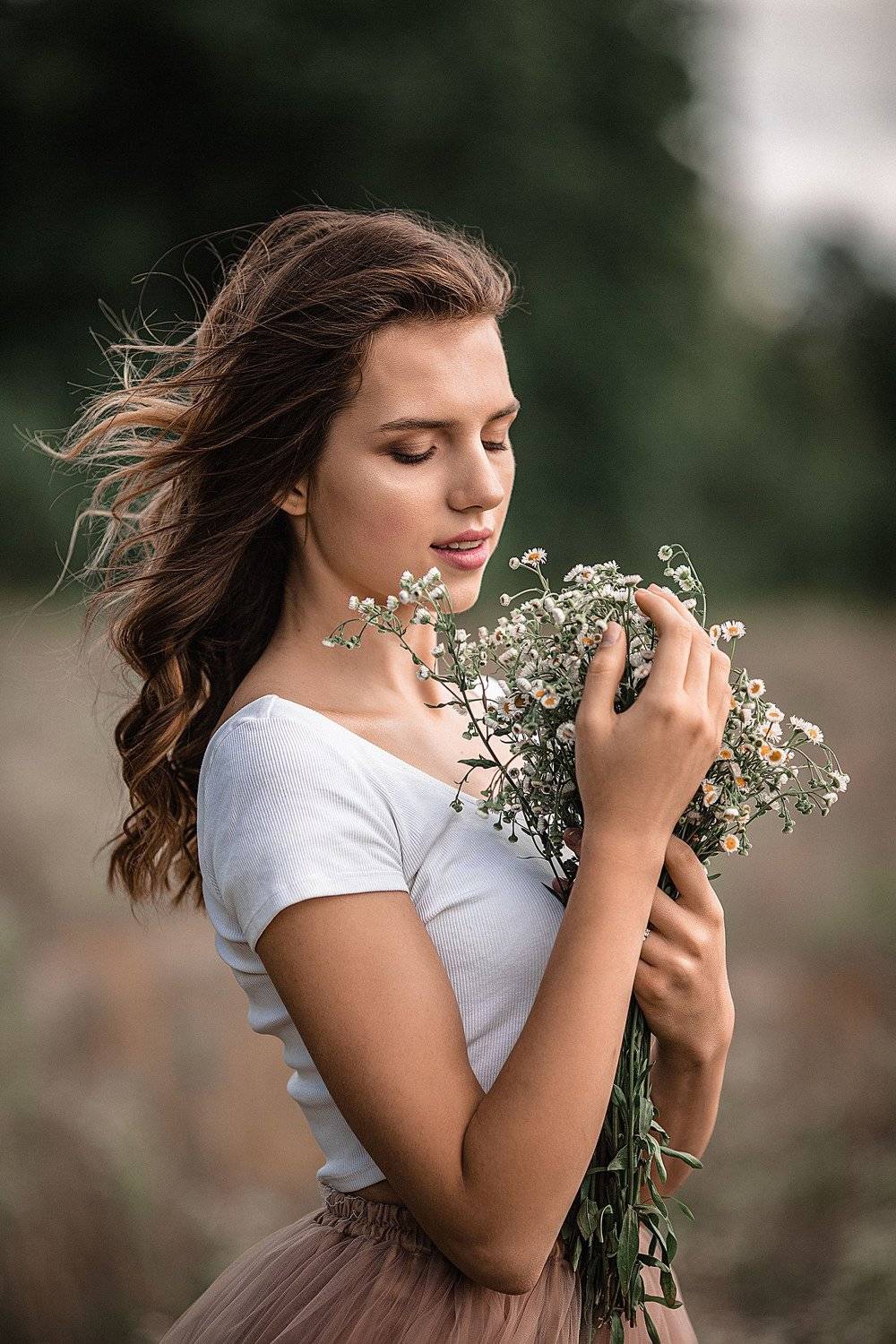 девушка, модель, портрет,  макияж, причёска, гламур, лето, ромашки, ромашковое поле, фотосессия на ромашковом поле, фотосессия, модельные тесты, portrait, beauty, perfect, pretty, model, modeling, young, Владимир Васильев