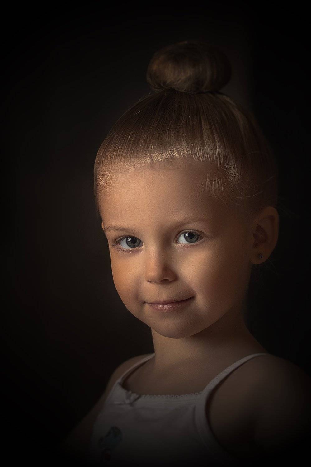 девочка, портрет, студия, темный, Александр Игнатьев