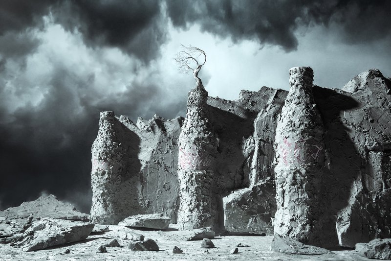 фотография,постановочная,бутылки,кола,пейзаж,атмосфера,фэнетези,концептуальная,парышков Хранители цивилизации фото превью