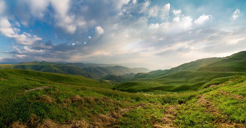 пейзаж, горы, перевал, гум-баши Перевал Гум-Баши. Карачаево-Черкесия. фото превью