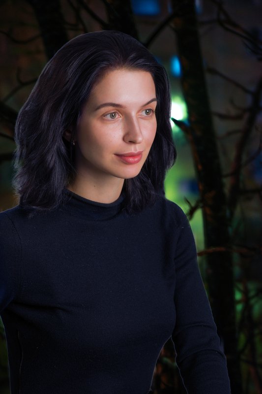 ночь, девушки, стиль, мода, красота, модель, фонарь Ночь, улица, фонарь... фото превью