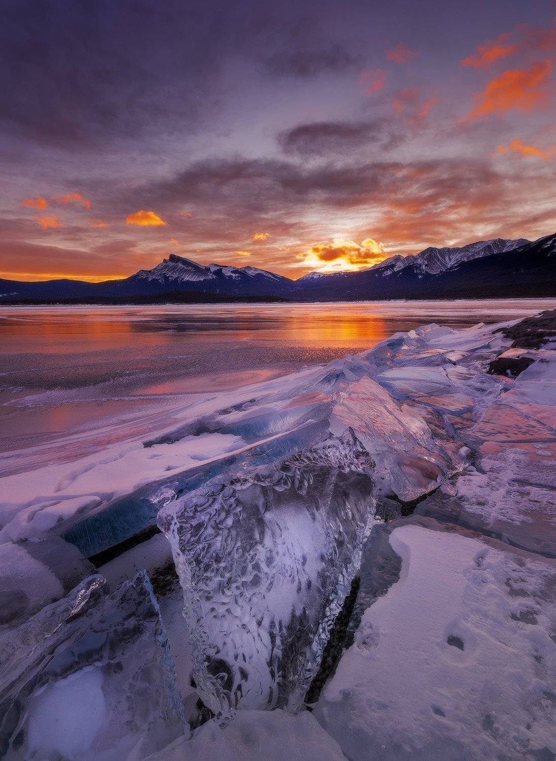 abraham lake, rockies, mountains, абрахам, канада, Evgeny Chertov