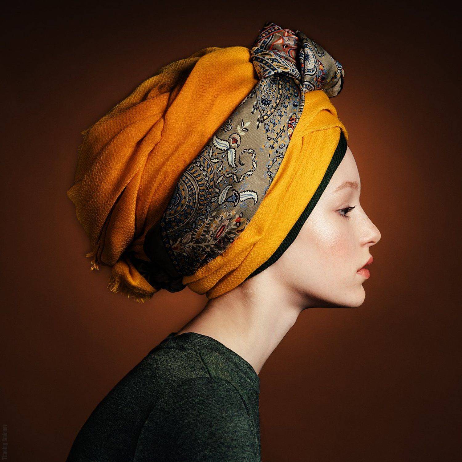 девушка, портрет, милая, cute, girl, portrait, тюрбан, чалма, Тимофей Смирнов