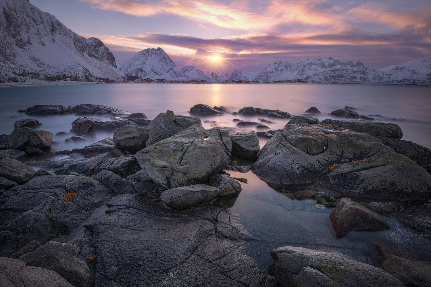 норвегия лофотены lofoten norway закат, Виктор Иванов