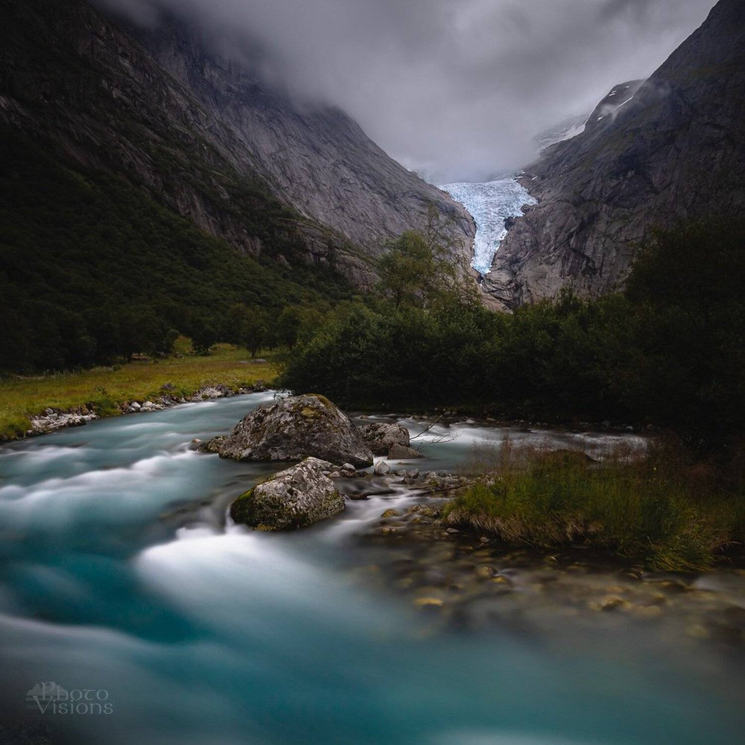 glacier,norway,norwegian,scandinavia,nature,river,long exposure,briksdalsbreen,, Adrian Szatewicz