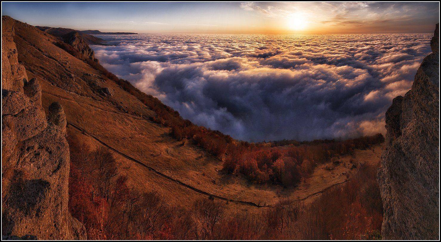 крым, демирджи, утро, панорама, АНАТОЛИЙ ДОВЫДЕНКО