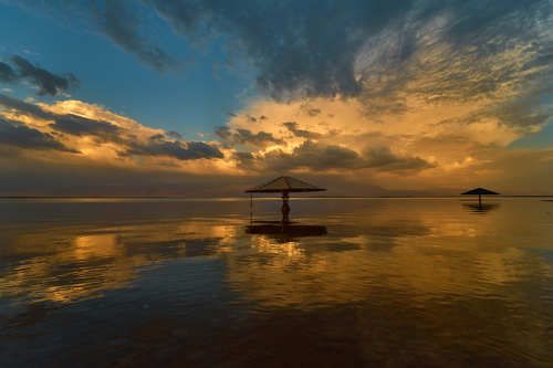 The Dead Sea,Sunset