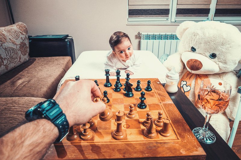 шах, Шахматы, дочь, ребенок,  Шахматы фото превью