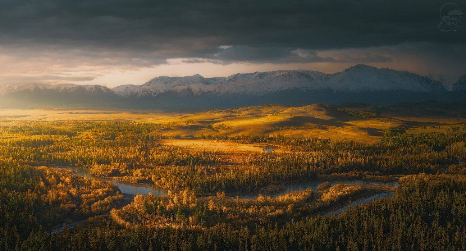 пейзаж, природа, алтай, осень, чуя, хребет, долина, Анатолий Гордиенко