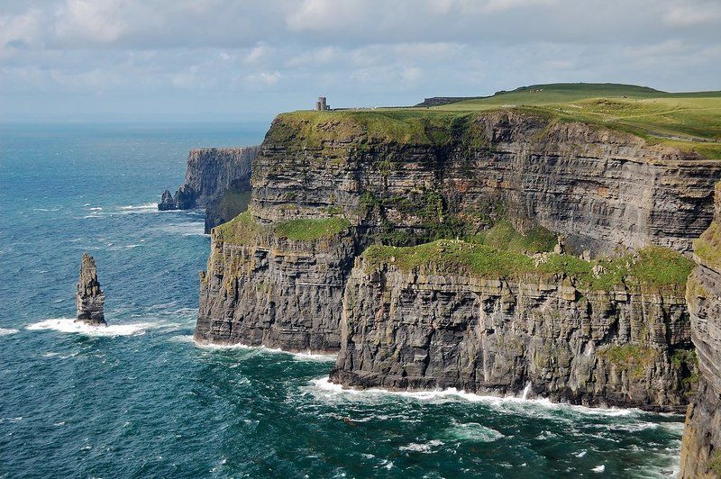 утес, скала, море, мохер, ирландия Cliffs of Moher фото превью