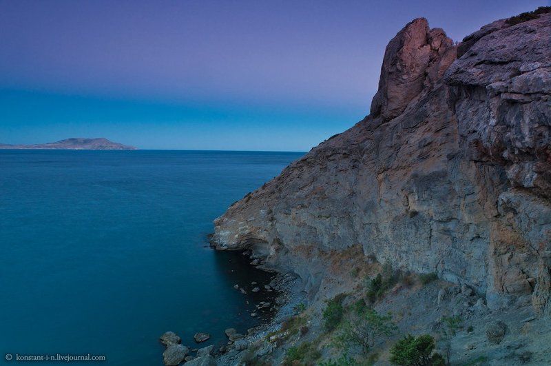 пейзаж, море, закат Закат на мысе Капчик фото превью