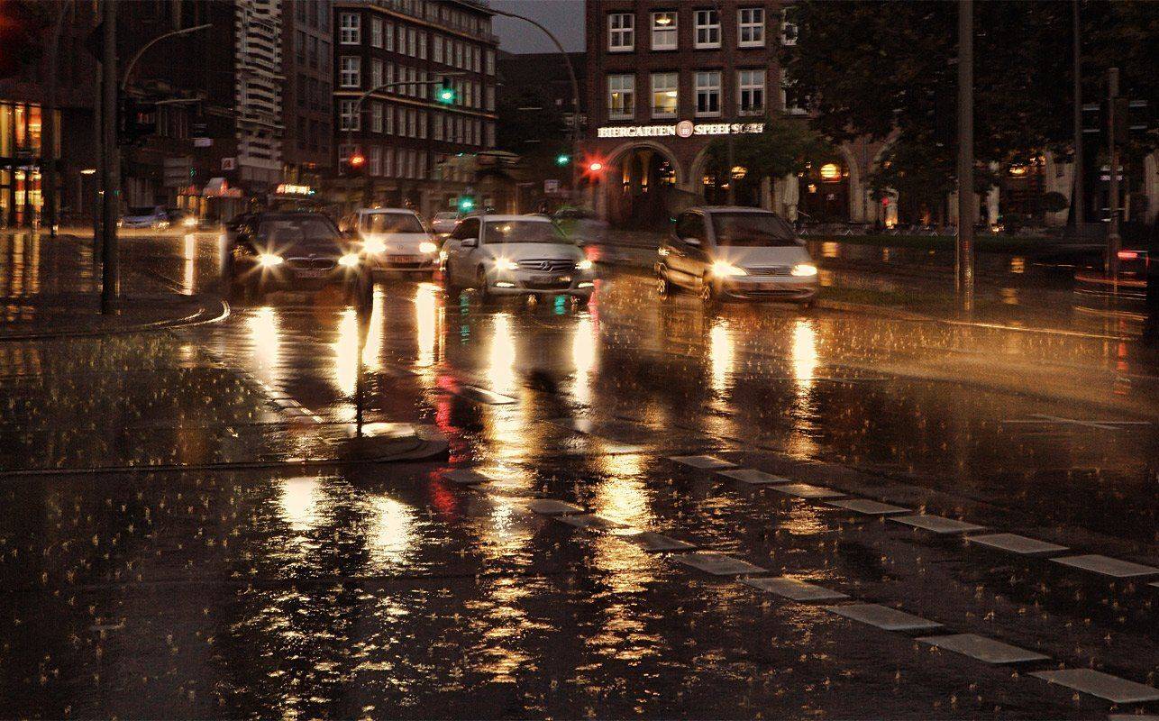 германия,гамбург,вечер,дождь, Игорь Дубровский