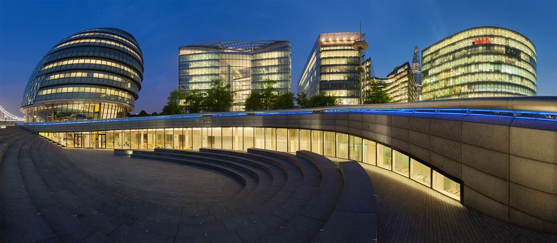 uk, london, the scoop, blue hour, англия, лондон London: The Scoop фото превью