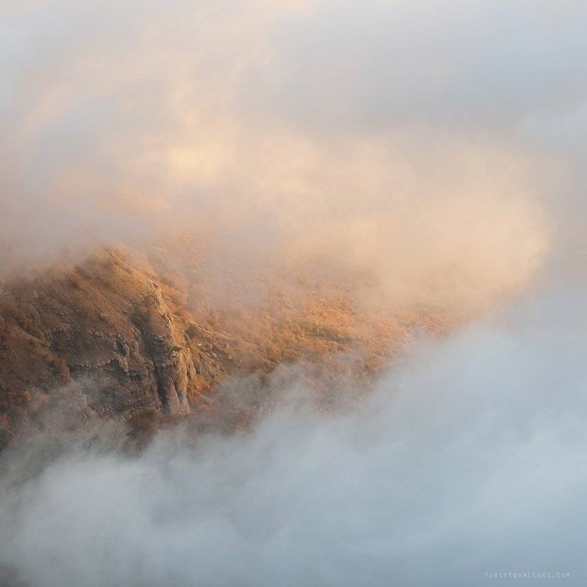 kovalenko, крым, туман, закат, облака, демерджи, Юрий Коваленко